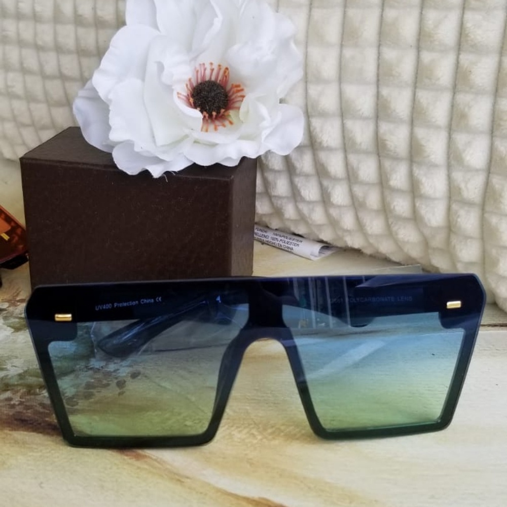 Cat square Sunglasses for Women Flat Mirrored OVER - Picture 2 of 4